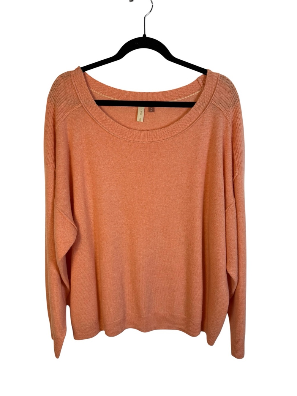 Anthropologie Pilcro 100% Cashmere Peachy Emmeline Boatneck Sweater XL - Picture 2 of 6